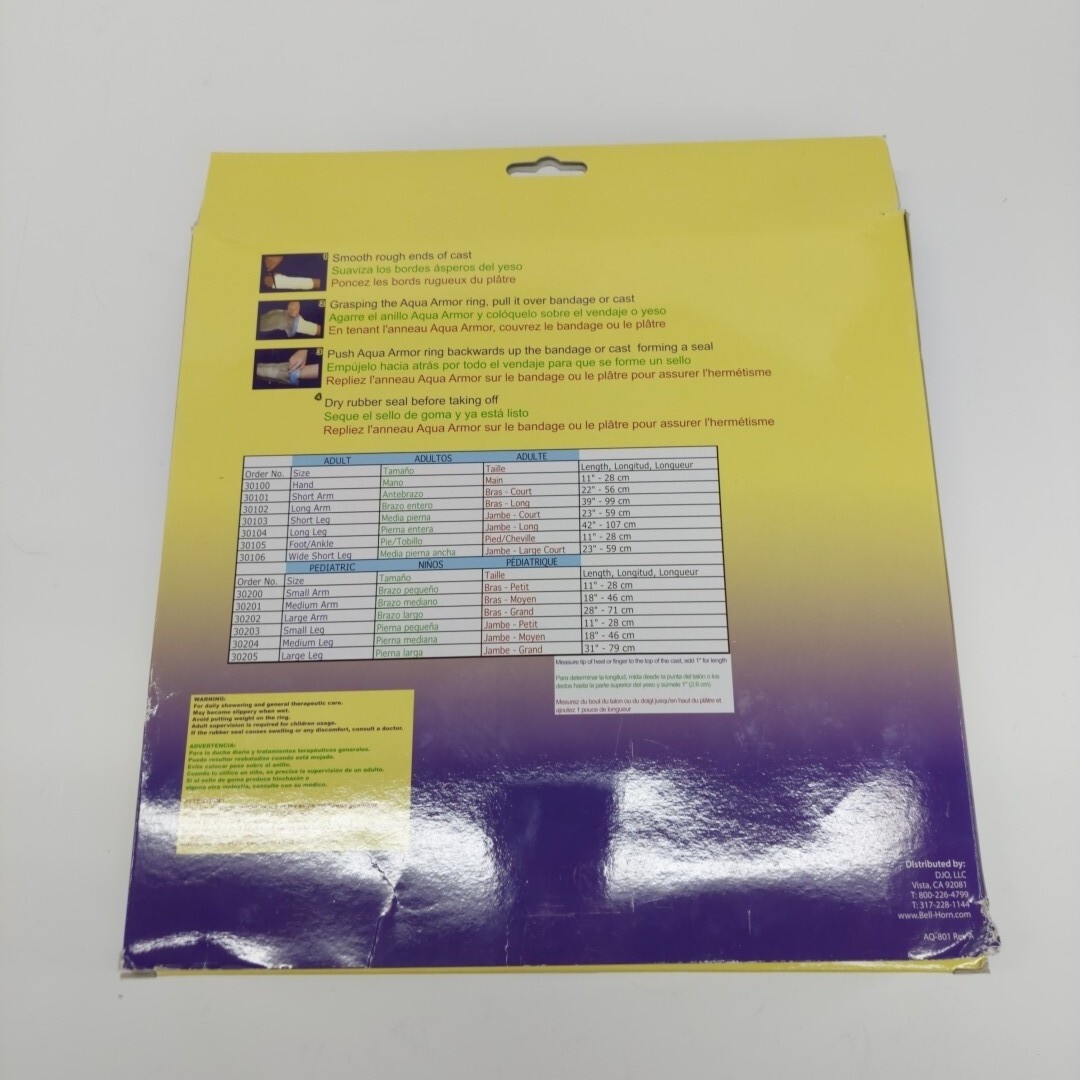 Aqua Armor Bell Horn Cast and Bandage Protector Adult Long Leg 42″ 107cm NEW