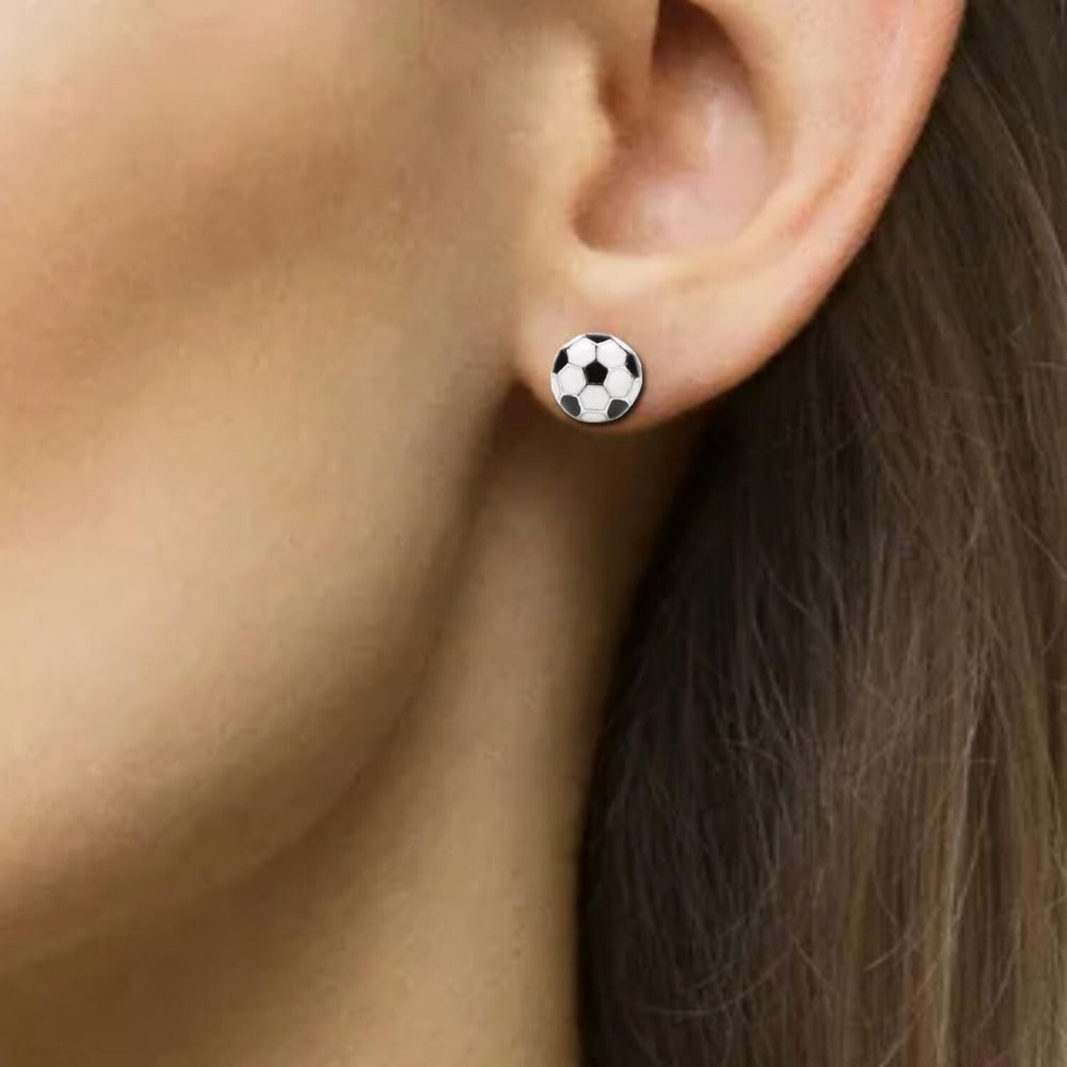 Sports Earrings,Soccer Football Volleyball Stud for Women Men Mom Birthday Je…