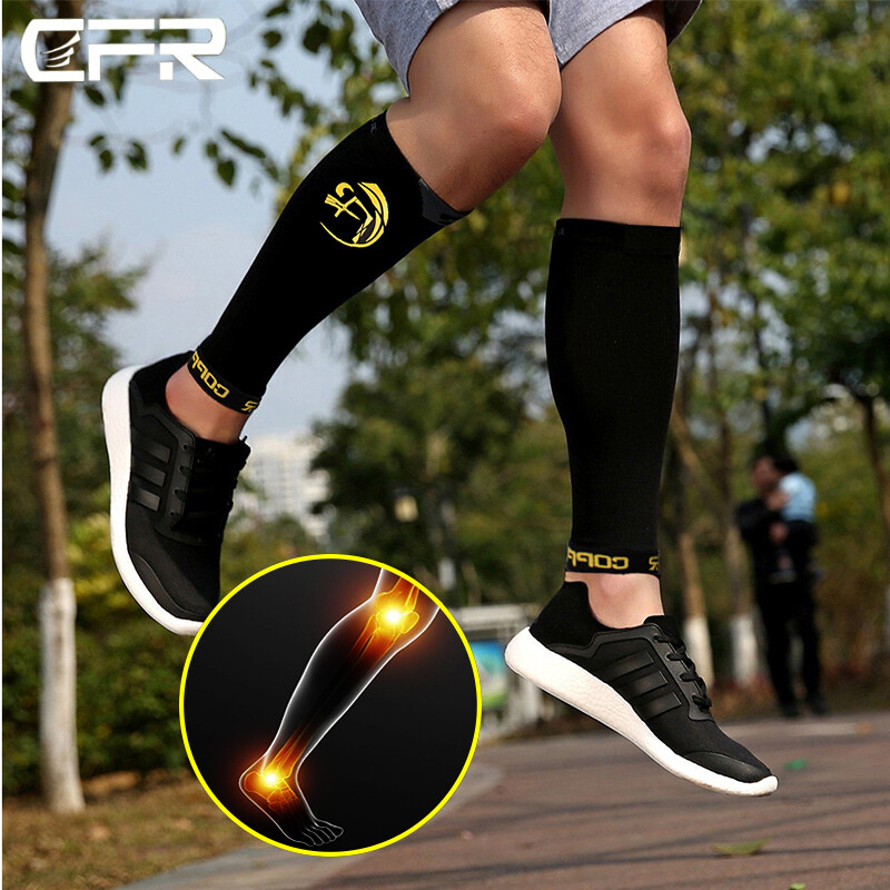 COPPER Compression Calf Sleeve Leg Support Brace Sport Shin Splint Socks Running