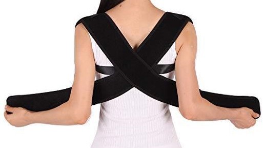 MEDIZED Posture Corrector Clavicle Support Brace Black Style 1 Superior Support