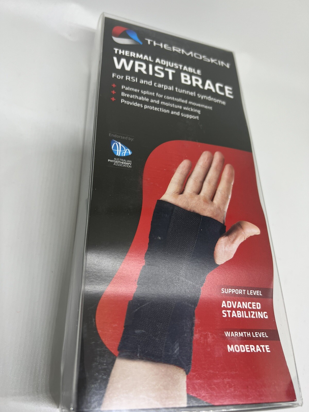 Thermoskin Thermal Adjustable Wrist Brace Sleeve One Size Fits Most Left Hand