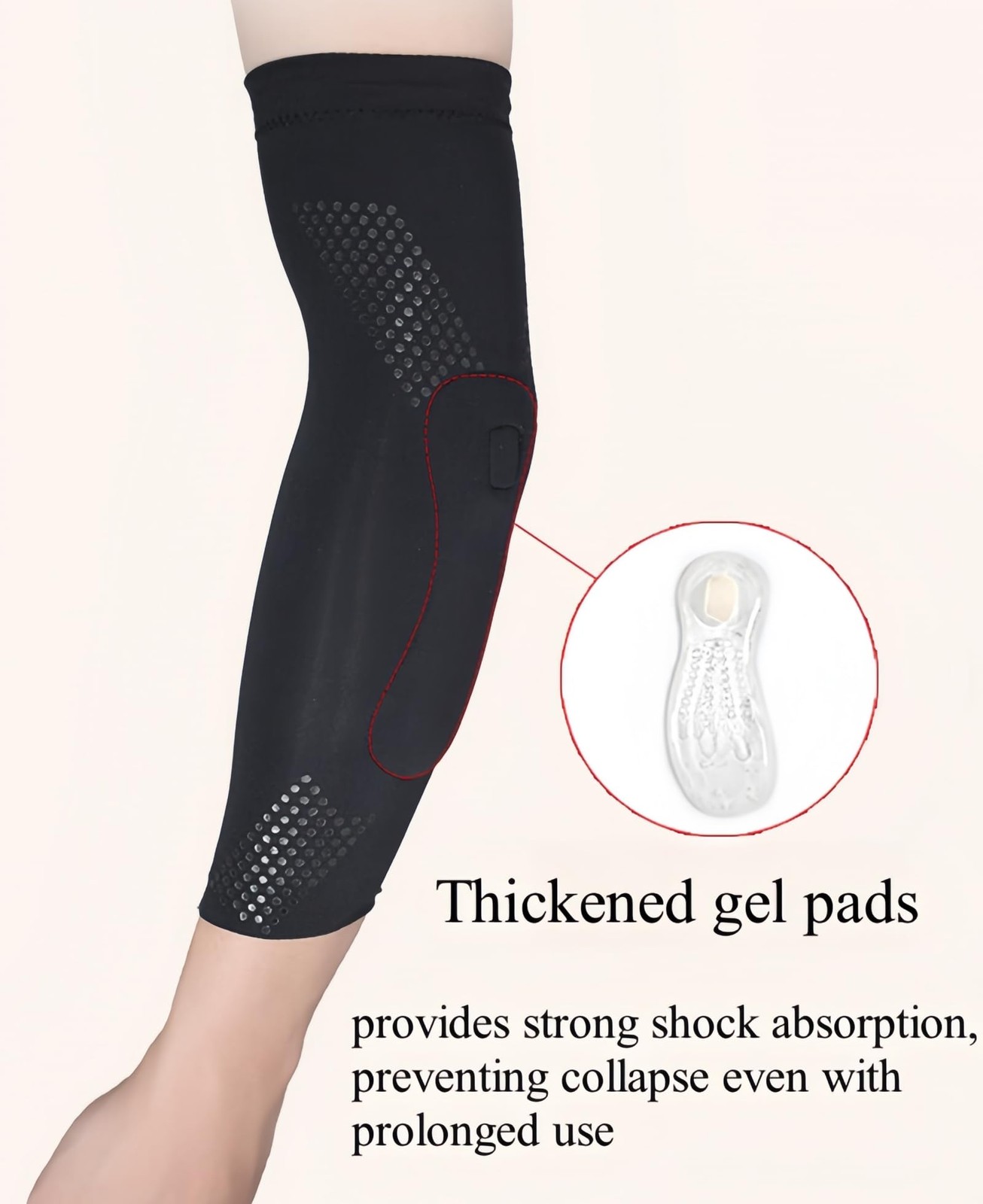 Arm Pads 1 Pair, Breathable, Soft Padded Protective Sleeves for Dancer, Plank…