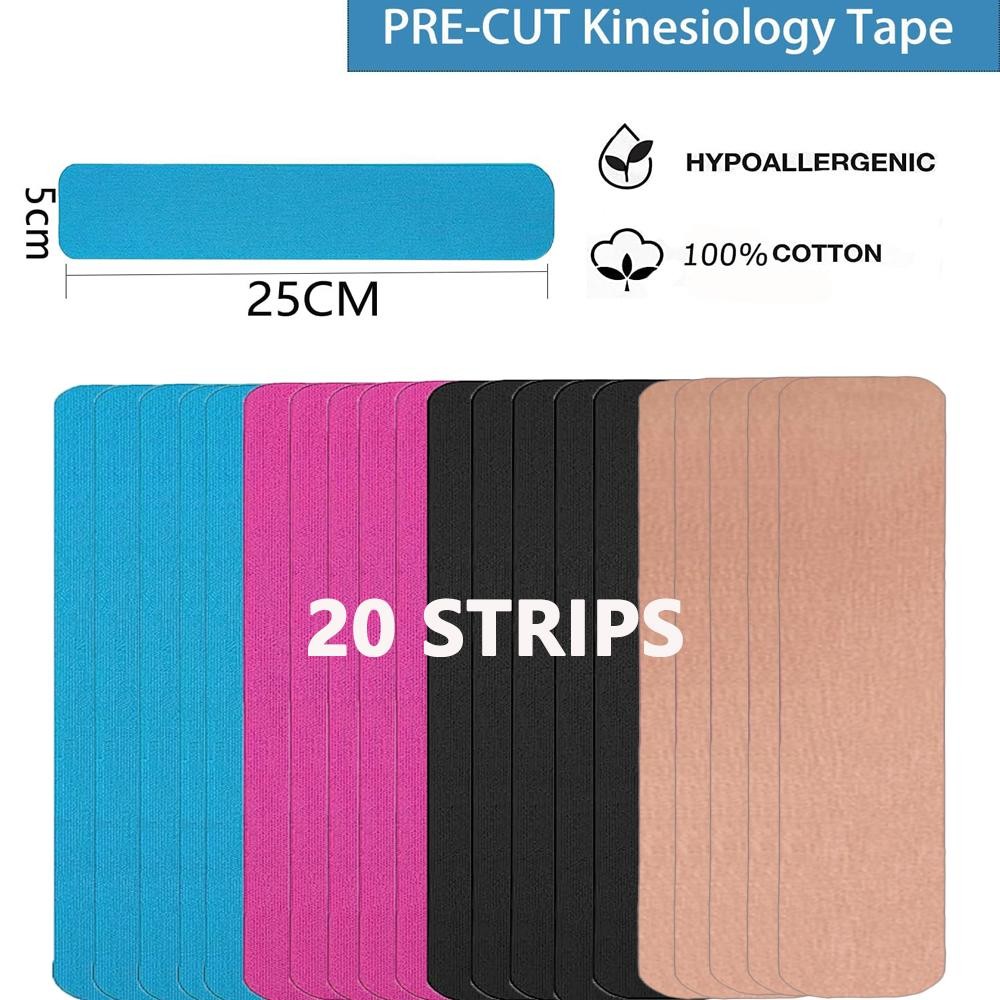 Kinesiology Tape Pro Athletic Sports(20 Strips Mixed Loading)waterproof Elastic
