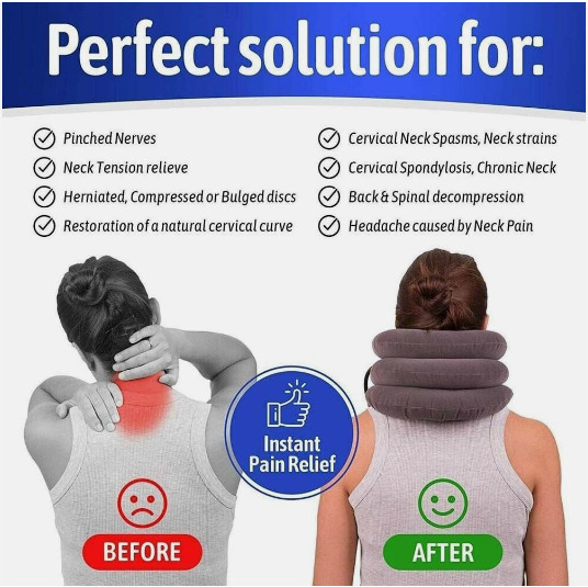 Cervical Neck Traction Device – Inflatable Collar for Neck Pain Relief