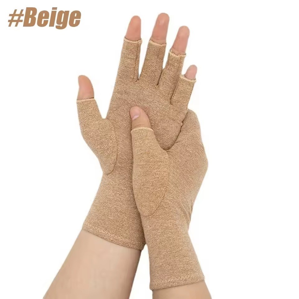 Arthritis Compression Gloves Fingerless Hand Support Carpal Tunnel Pain Relief