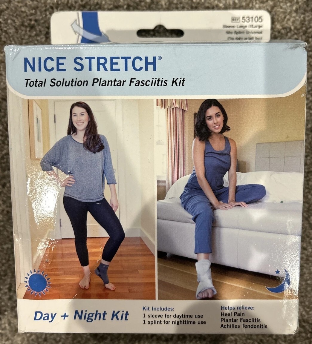 Nice Stretch Total Solution Plantar Fasciitis Relief Kit left & right Sz. L/XL