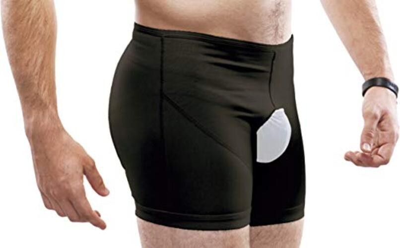 Inguinal Hernia Support Belt Invisible Underpants Medium (Pack of 1) Black