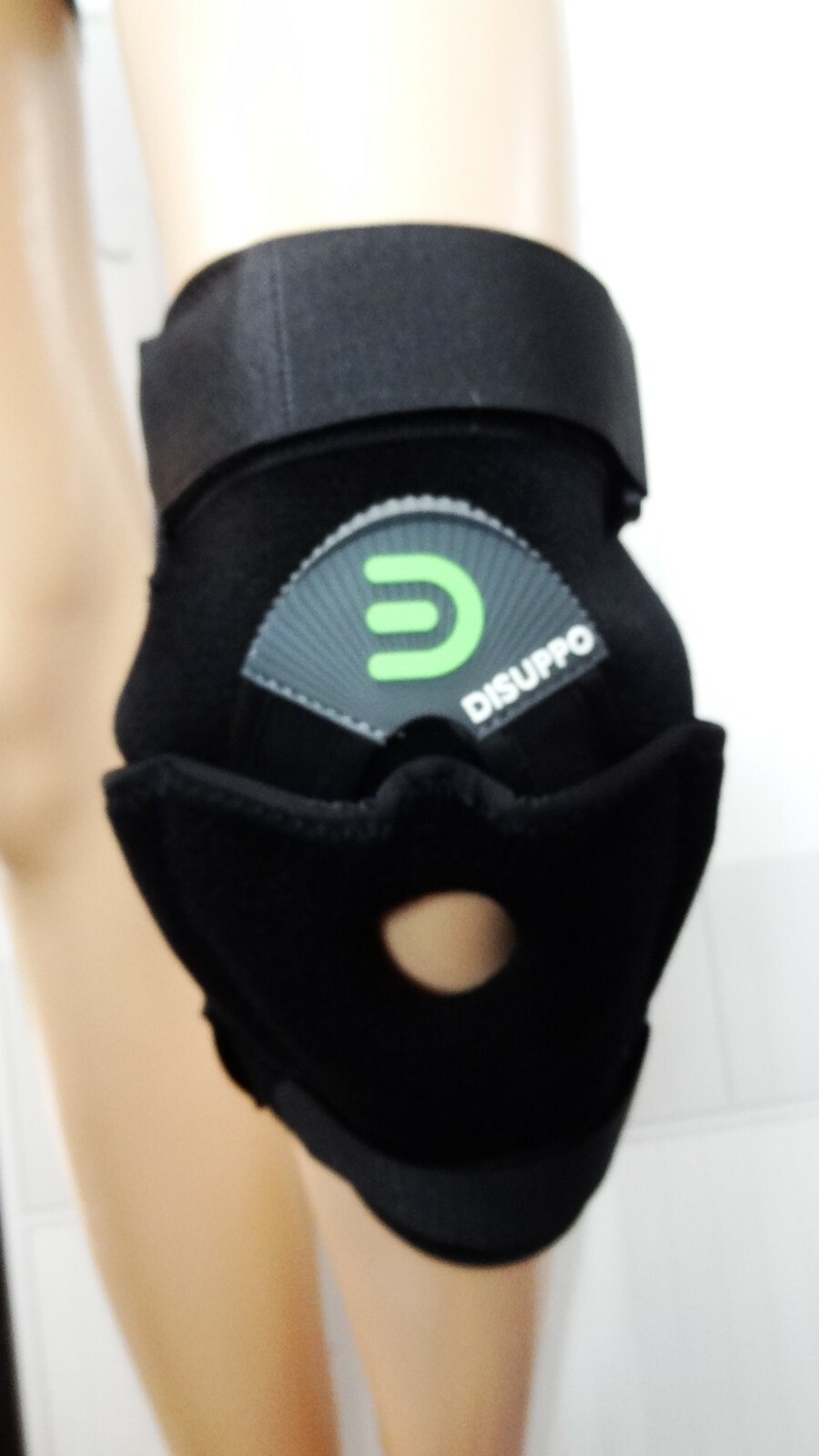 DISUPPO Knee Brace Support Adjustable Open Patella Tears Swelling Relief Sz. L