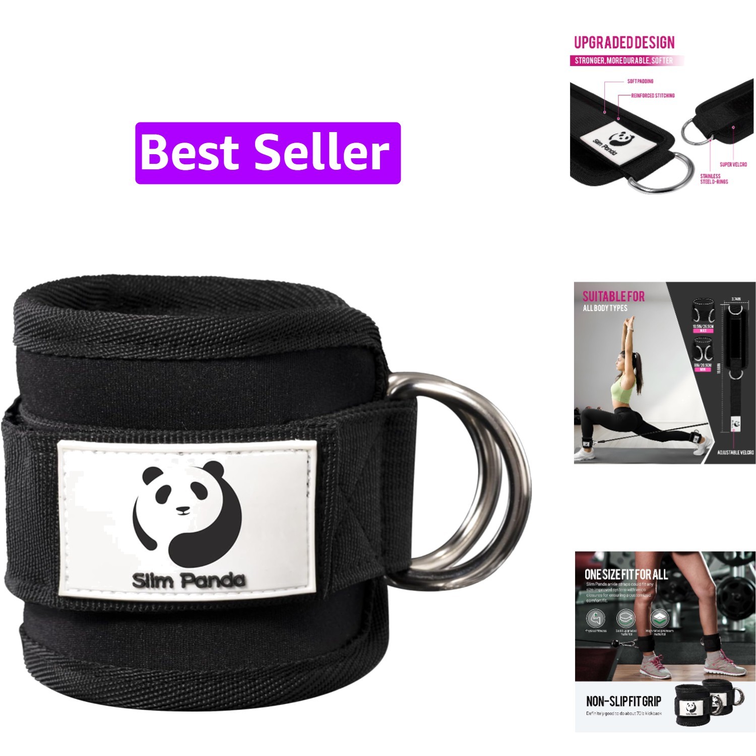Ankle Strap for Cable Machine,Ankle Cuff for Kickbacks, Booty Hip Abductors,G…