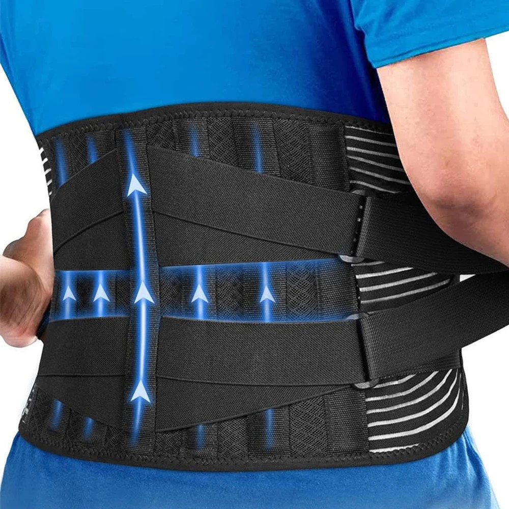 Double Pull Back Lumbar Support Belt Waist Orthopedic Corset Men Women Spine Dec