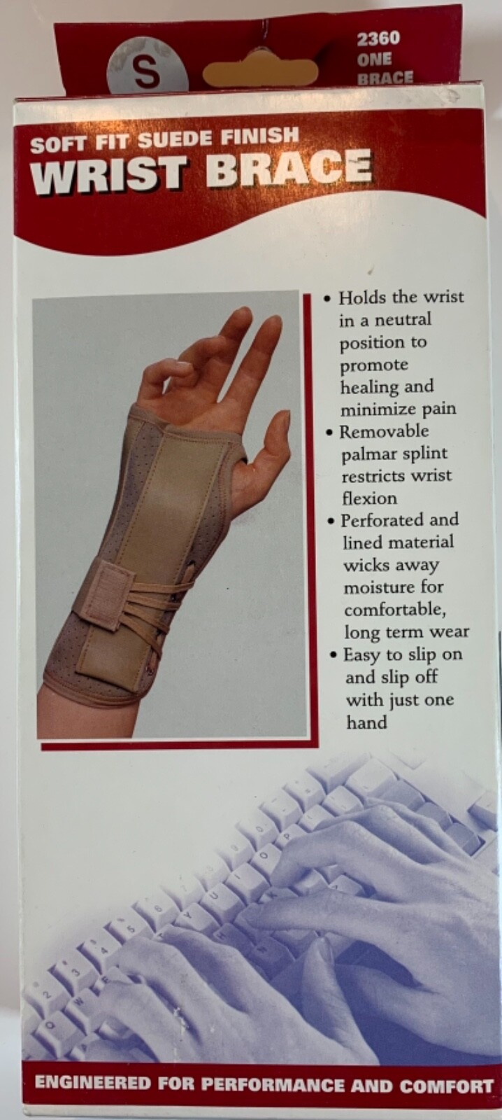 OTC Professional Orthopedic Soft Fit Suede Finish Wrist Brace – Left Hand
