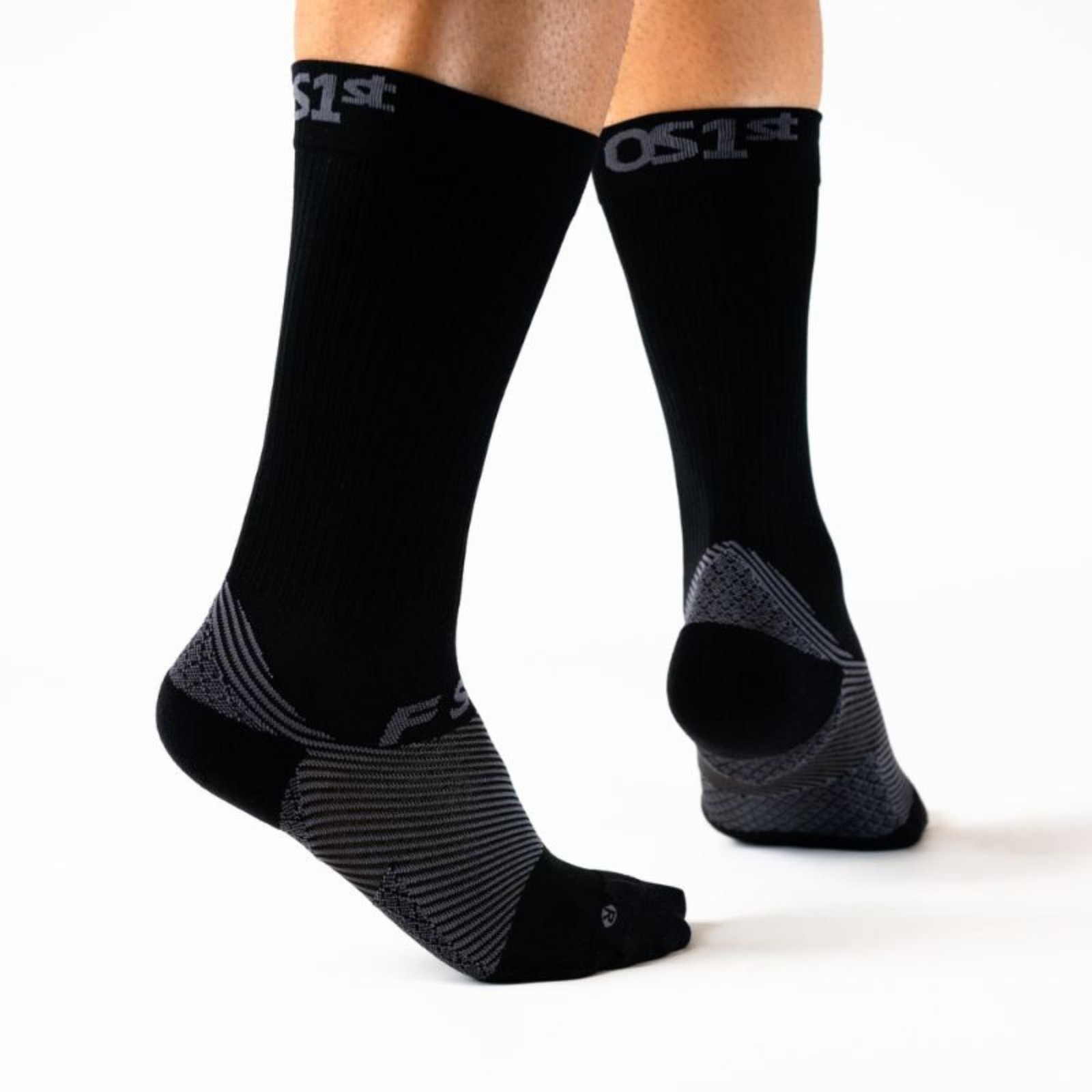 Plantar Fasciitis Orthotic Socks Heel Arch Pain Relief Black Medium