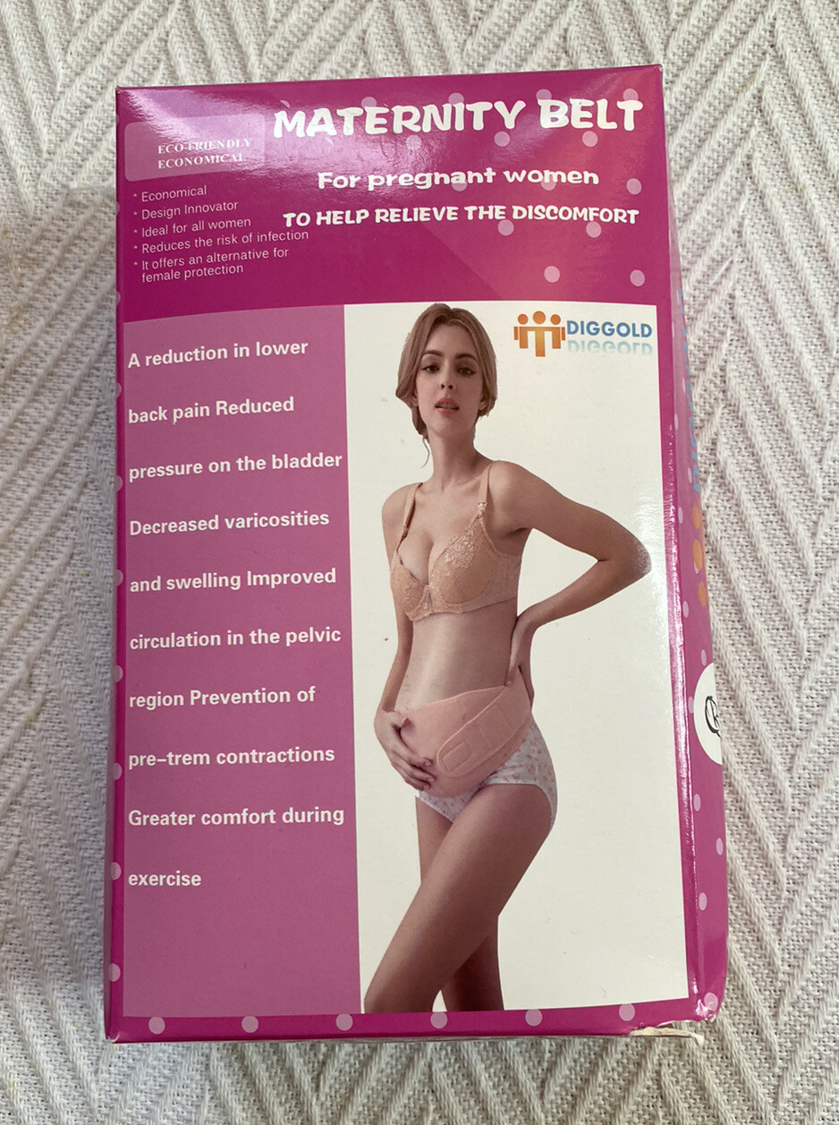 DIGGOLD Maternity Support Belt Belly Band for Pregnant Women in Nude/Blush EUC