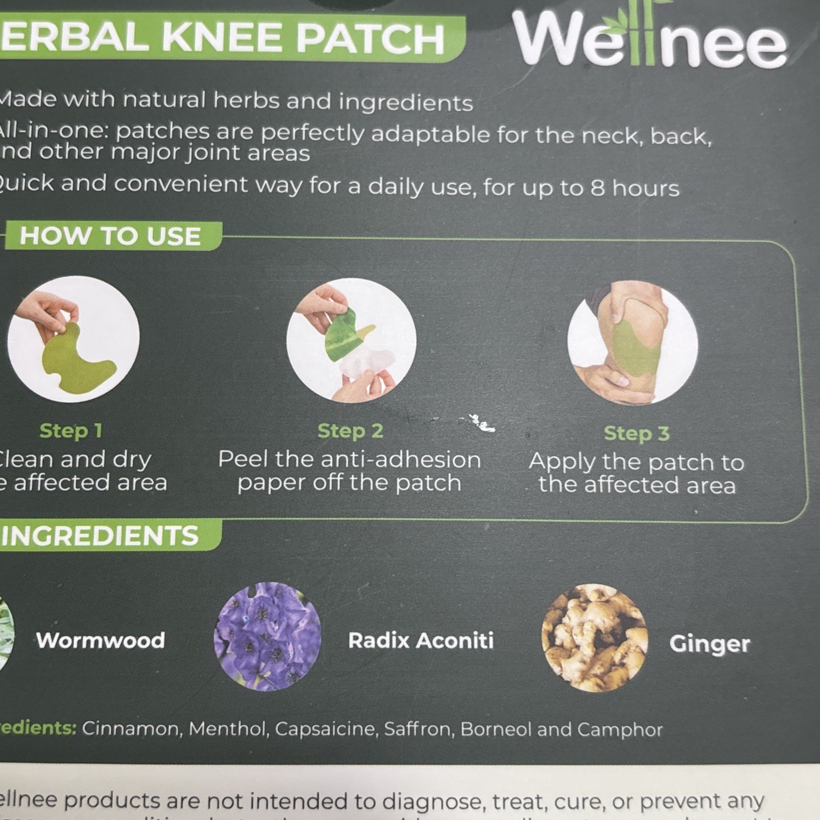 Wellnee Original Herbal Knee Patch – Wellknee Plaster for Knee Support & Musc…