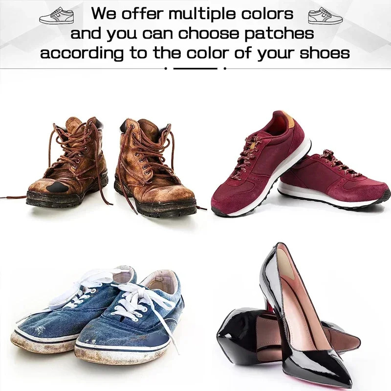 6pcs Sports Shoes Repair Stickers Suede Heel Protector Anti-Wear Repair Holes Se