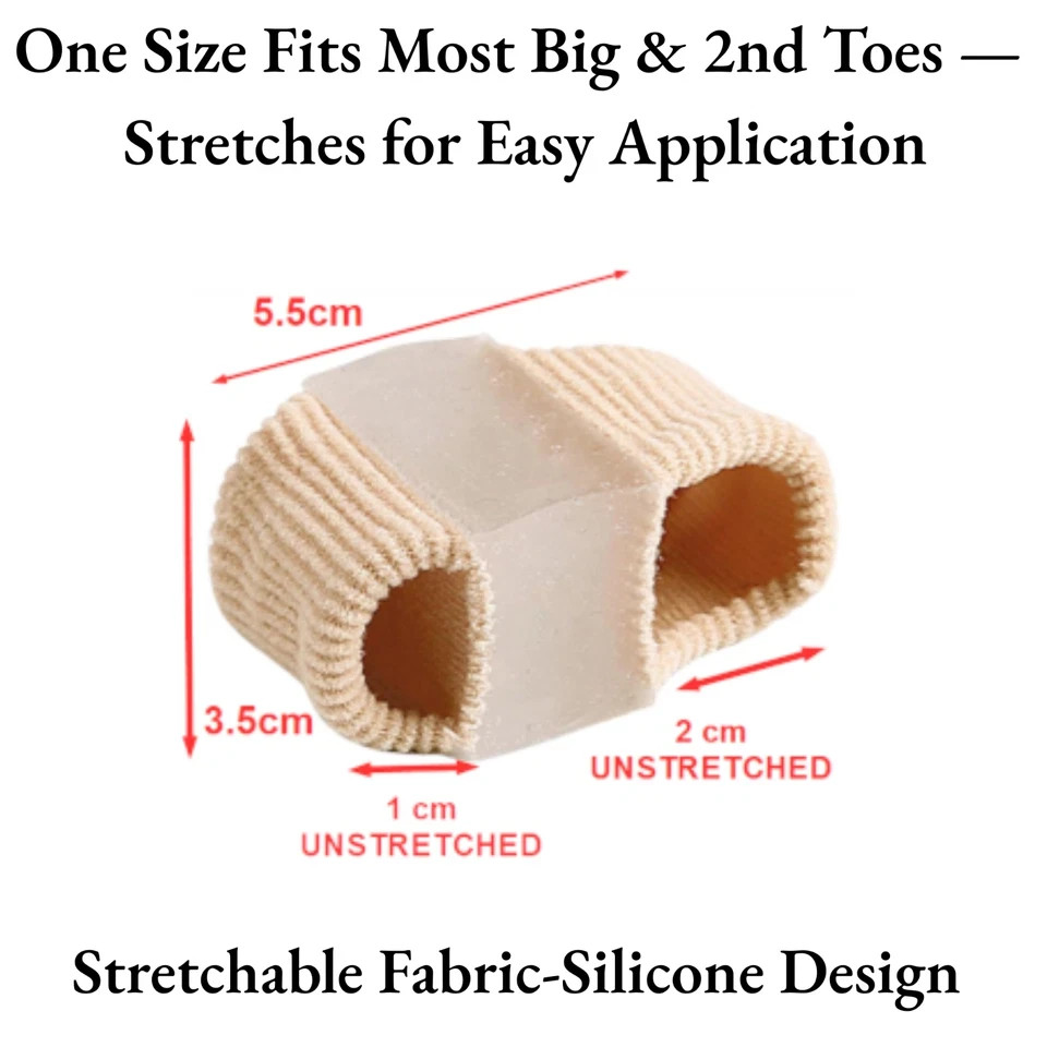 toe bunion big corrector straightener hallux valgus gel splint separator foot 1x
