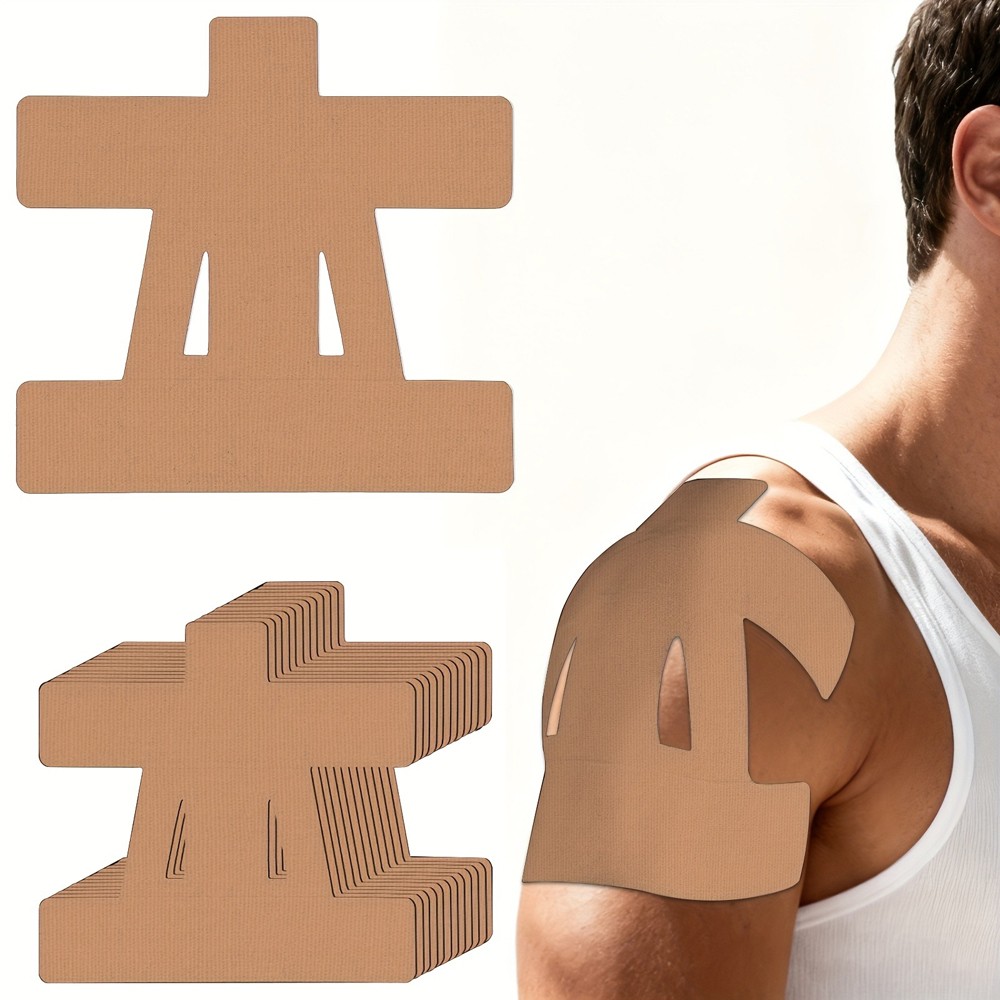 Kinesiology Tape fits Shoulder Precut, 12PCS Shoulder Tape fits Pain Relief Skin