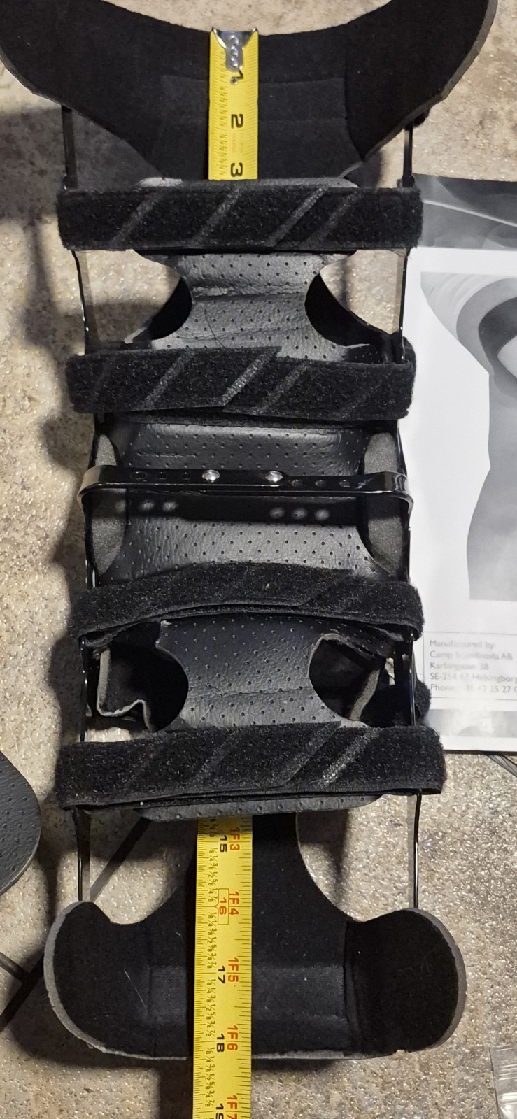 Allard Check Stainless Steel Hyperextension Orthosis Knee Leg Brace 28651