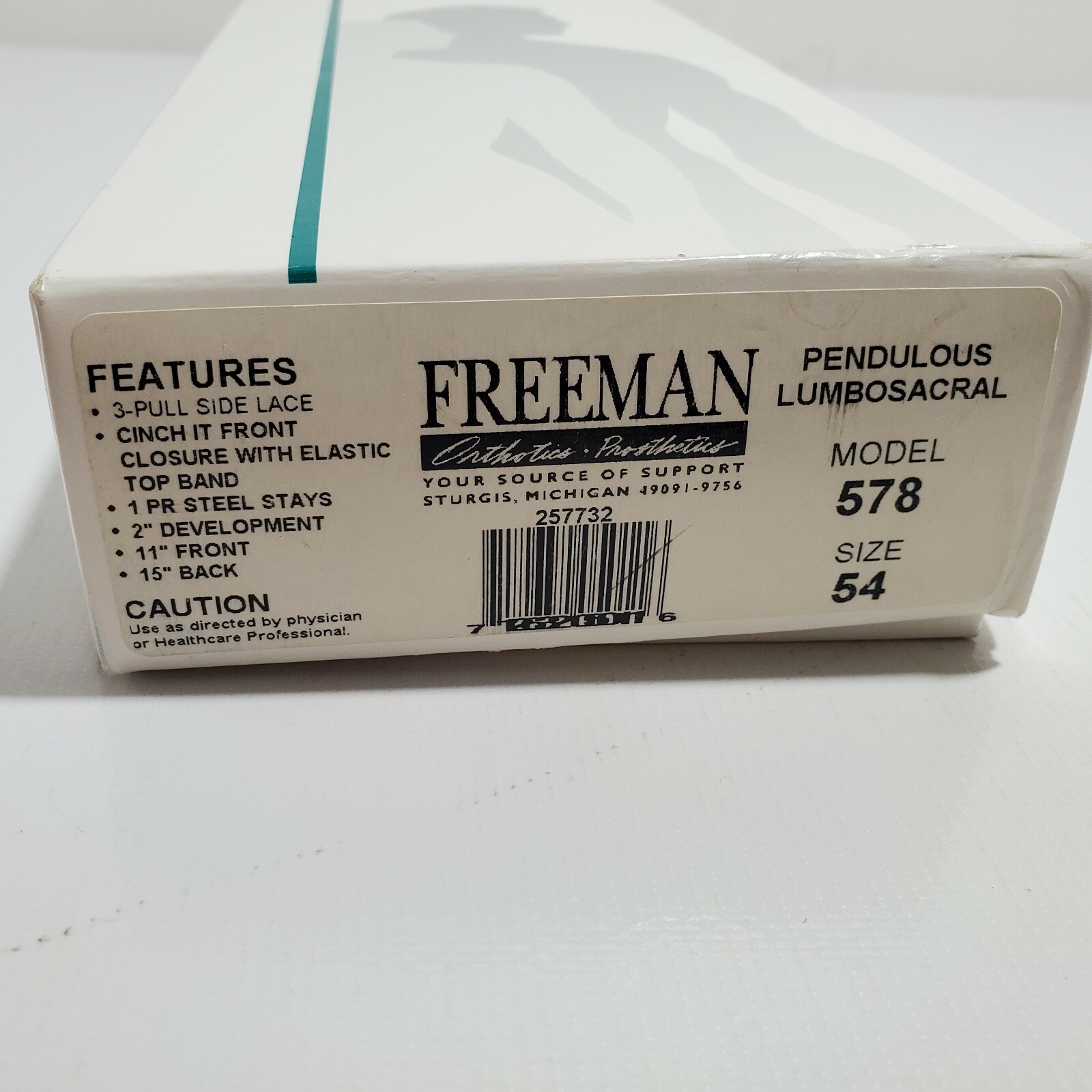 Freeman Support Model 578 Size 54 Pendulous Lumbosacral