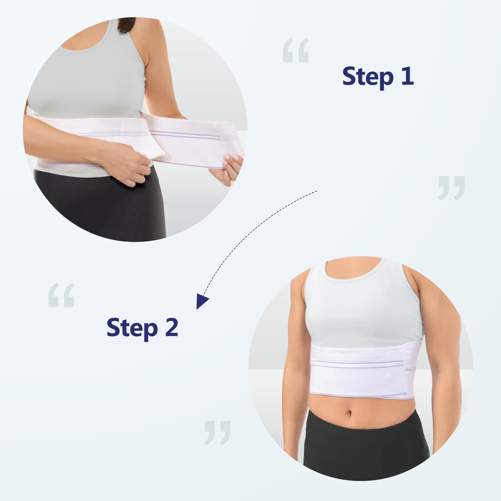 Rib Injury Binder Belt, Universal Men’s Rib Cage Support Belt for Bruised, Fr…