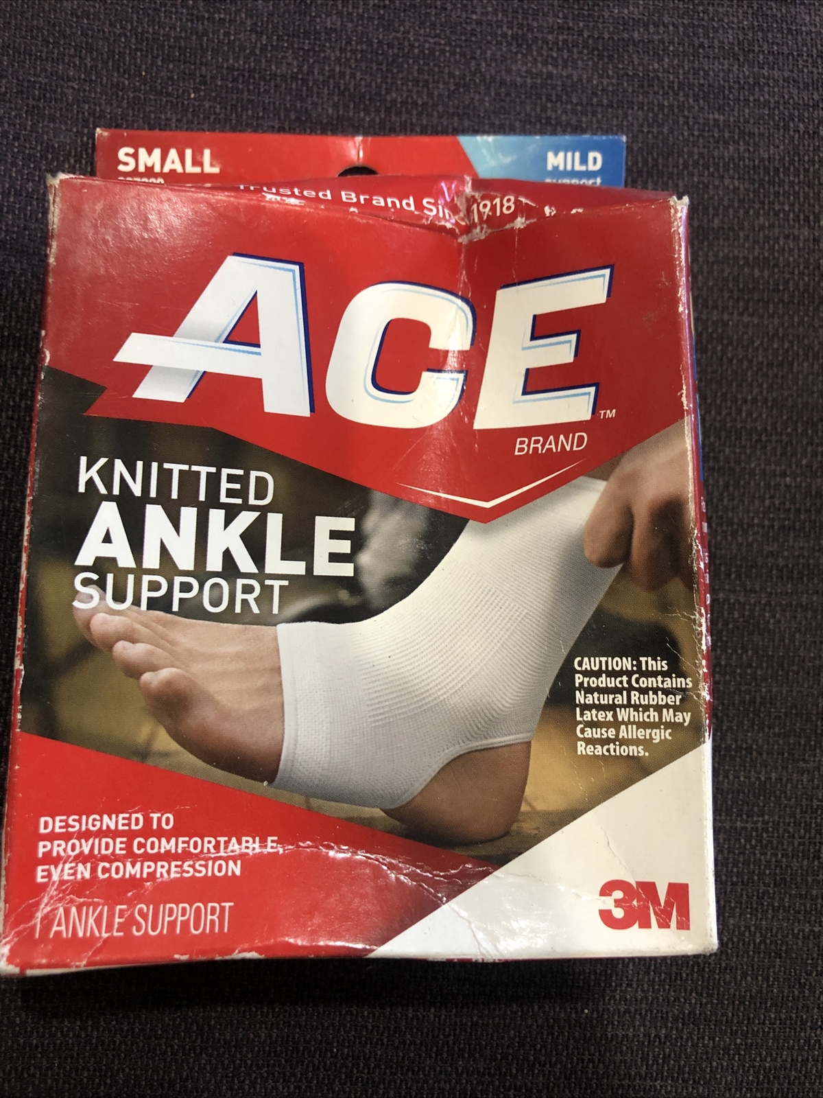 ACE Knitted Ankle Support 3M white
