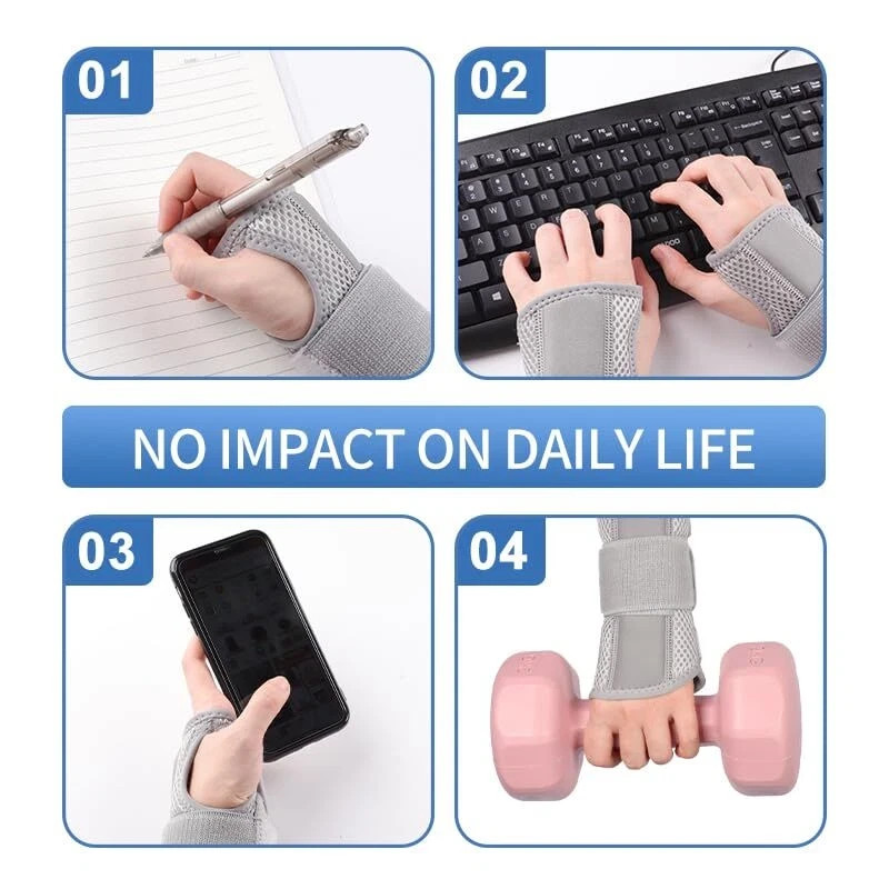 NEW Wrist Brace for Carpal Tunnel – Adjustable Night Support Brace with Splints