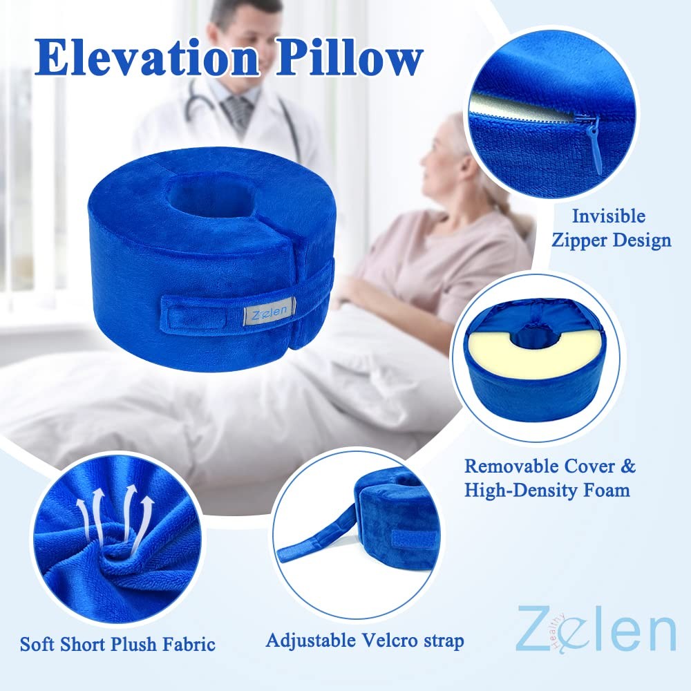 Foot Elevation Pillows Ankle Wedge Foot Support Pillow Heel Protectors for Pr…