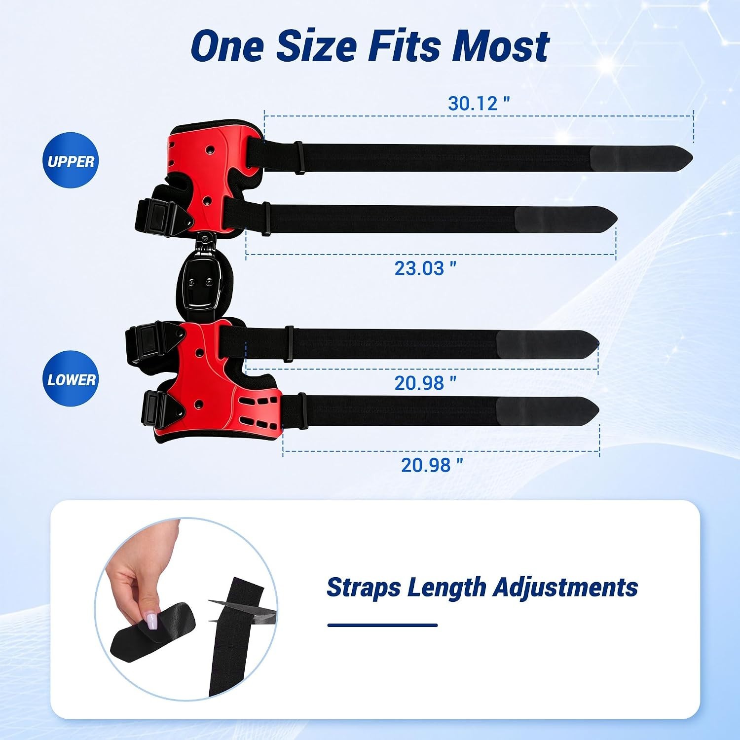 Unloader OA Knee Brace, Single Upright Adjustable Outer Hinged Support