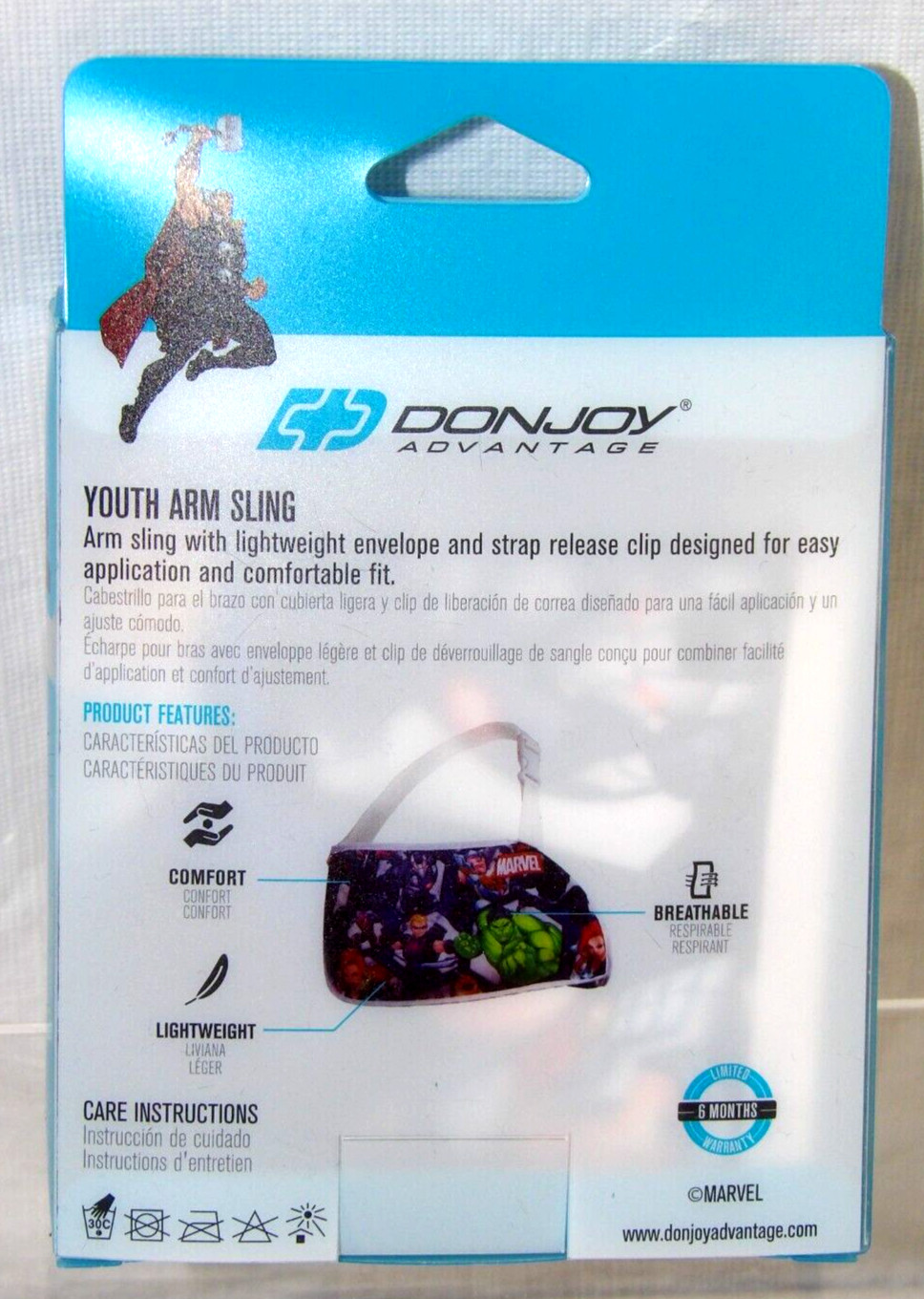 Donjoy Advantage• Marvel Avengers• Youth Size• Arm Sling•