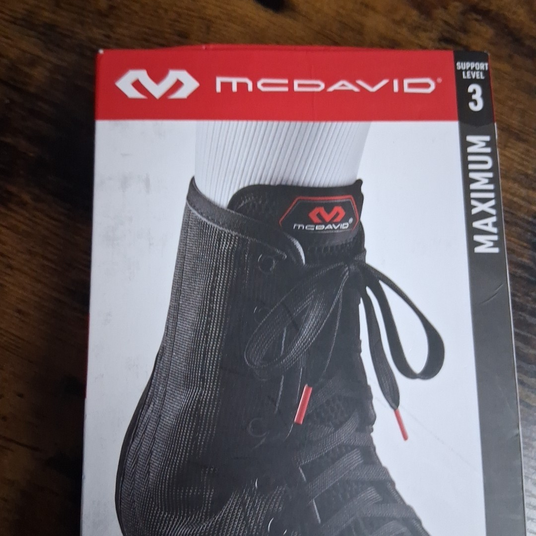 McDavid Ankle Brace Lace-Up Adult XS Level 3 Black M6-7 W7-8 Shoe Size New