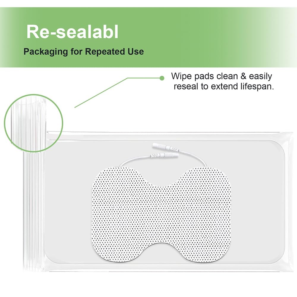 Tens Unit Electrode Pads for Shoulder Waist & Knee 4 * 6″ Large Butterfly TENS U
