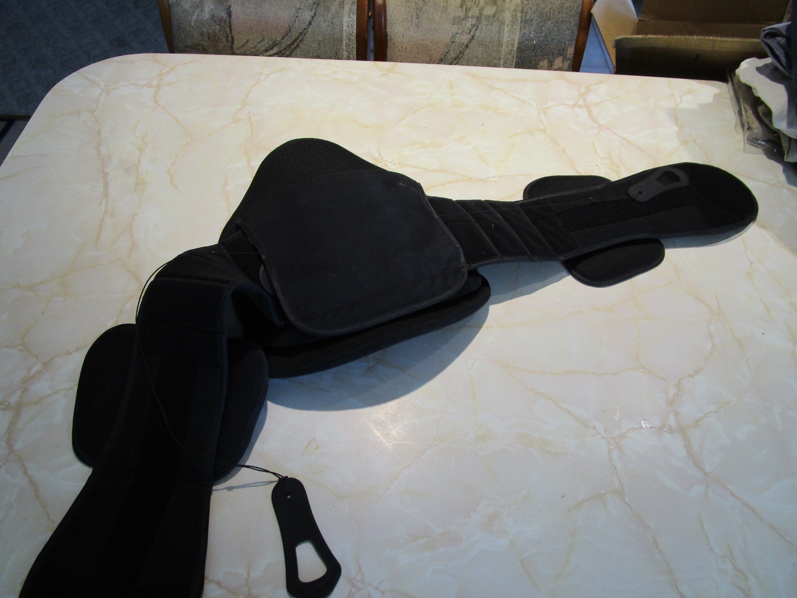 Adjustable lumbar support belt lower back brace