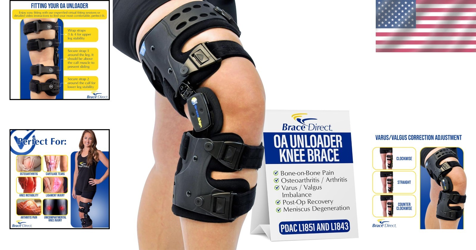OA ROM Unloader Knee Brace – Adjustable Offloading for Degenerative Joint Dis…