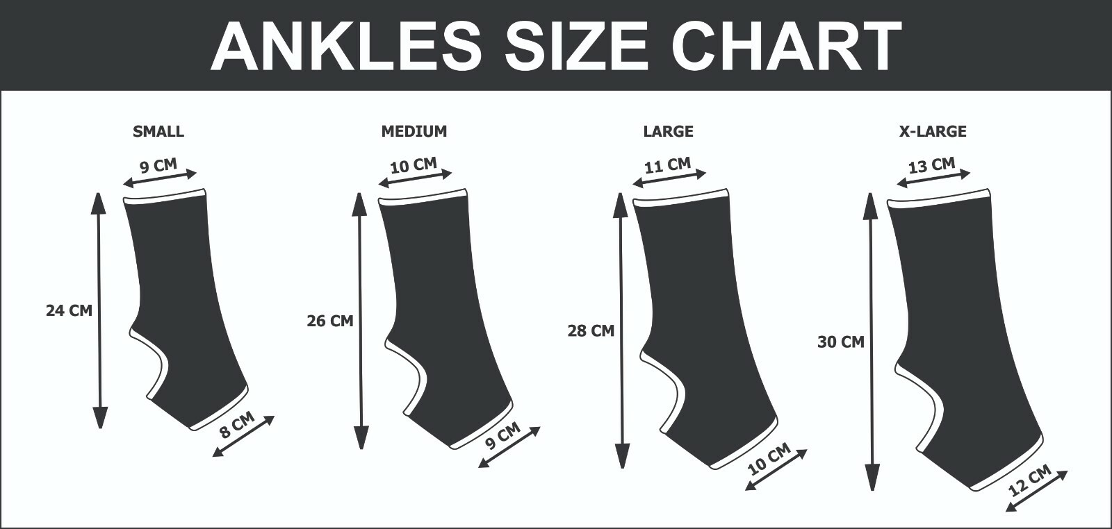 Ankle Support Braces Pullover Pain Injury Relief Muay Thai PAIR