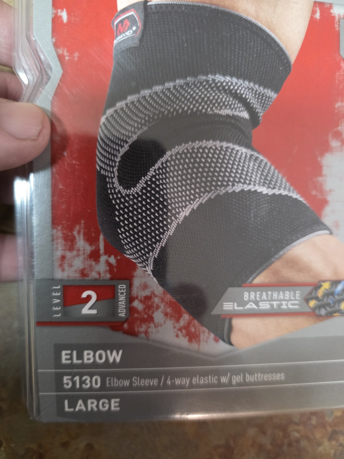 McDavid 4-Way Elastic Elbow Sleeve with Gel Buttresses – Black New 🔥