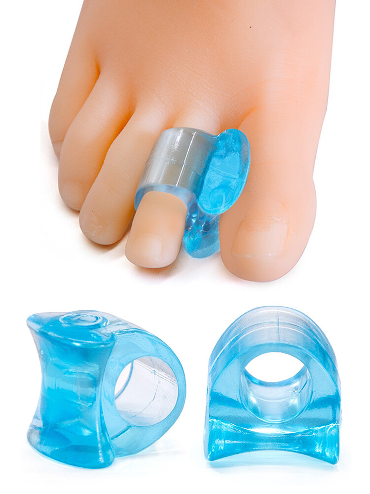 1 Pair Silicone Gel Bunion Toe Corrector Orthotics Straightener Separator Pain ~