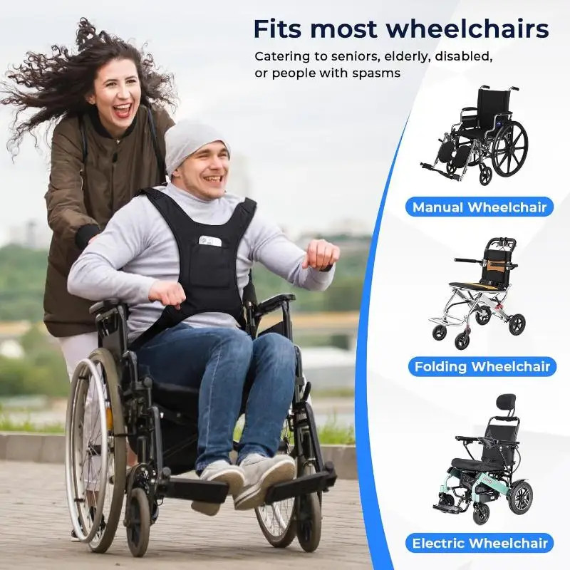 Wheelchair Seat belt Lightweight Transport Straps Medical Safety Restraints