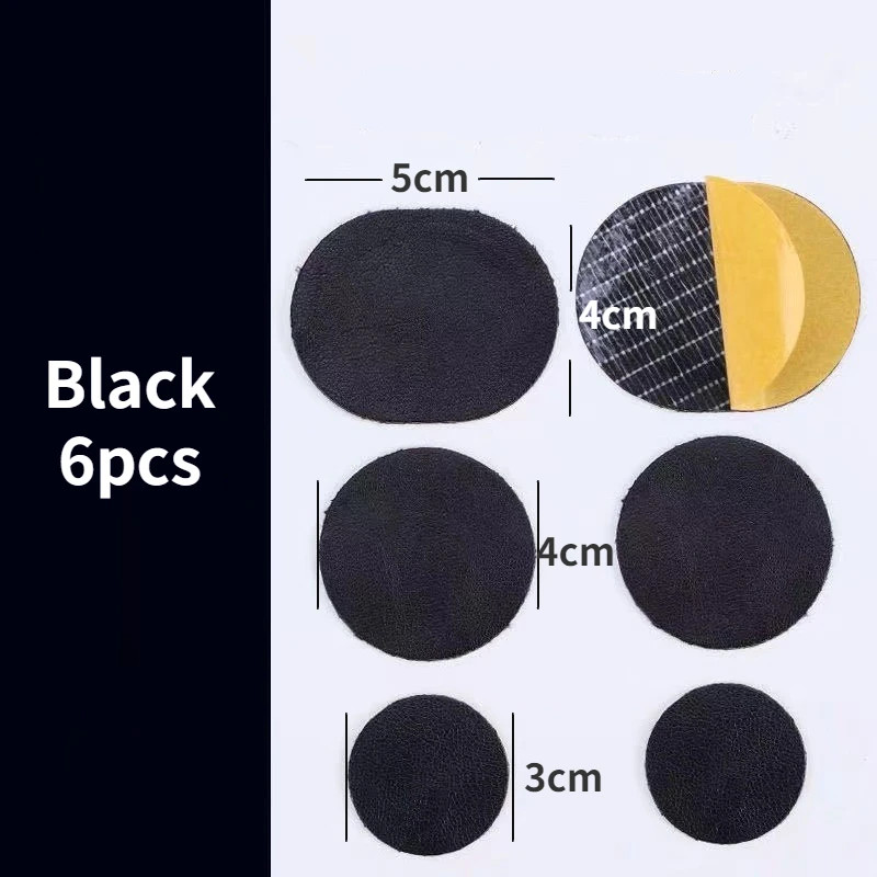 6Pcs Sports Shoes Repair Stickers Suede Heel Protector Anti-Wear Repair Holes Se