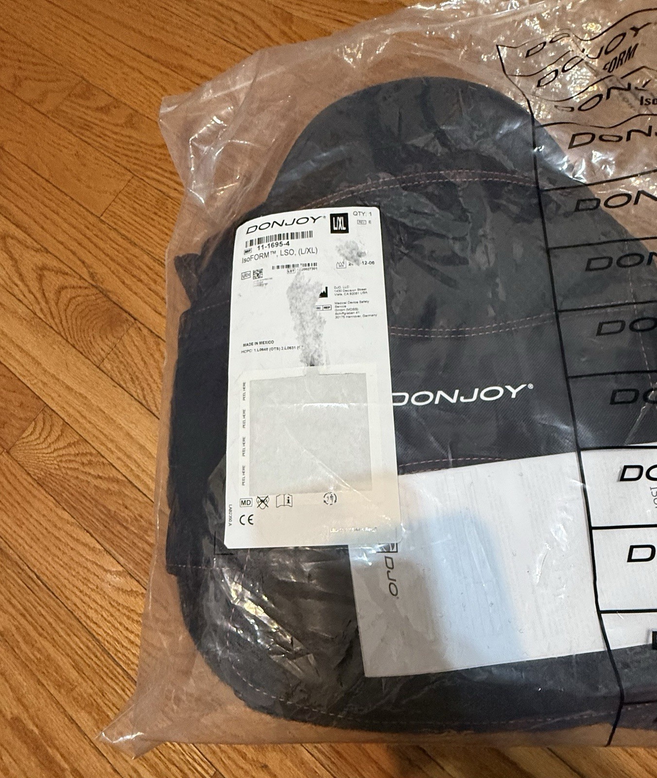 Donjoy IsoFORM, LSO, (L/XL) Back Brace 11-1695-4 NEW