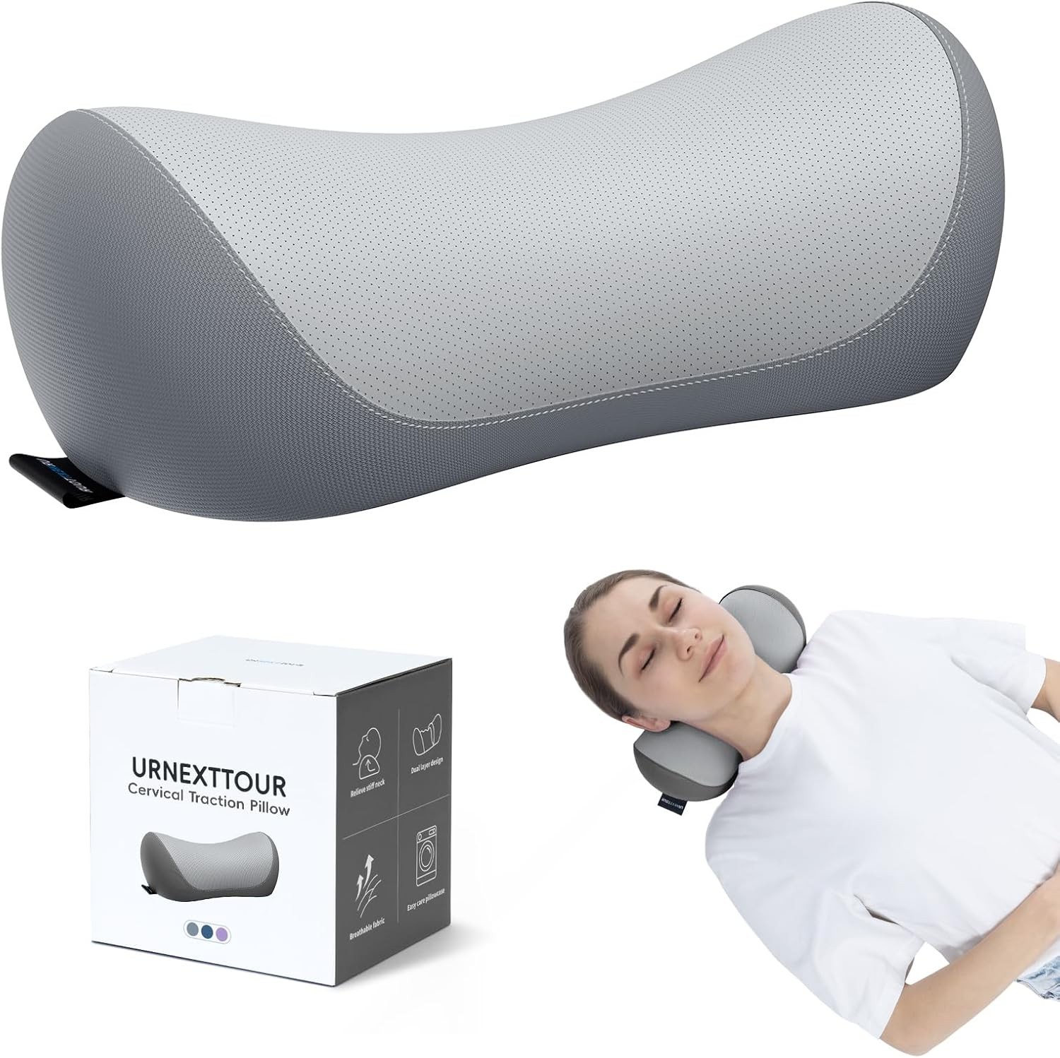 Neck Cervical Pillow Cervical Traction Device Lumbar Support Memory Foam