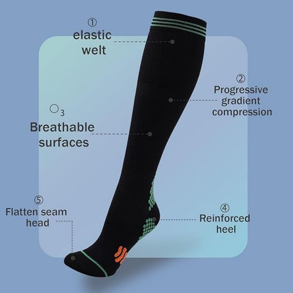 Compression Socks Marathon Running Outdoor Sports Badminton Tennis Long Socks