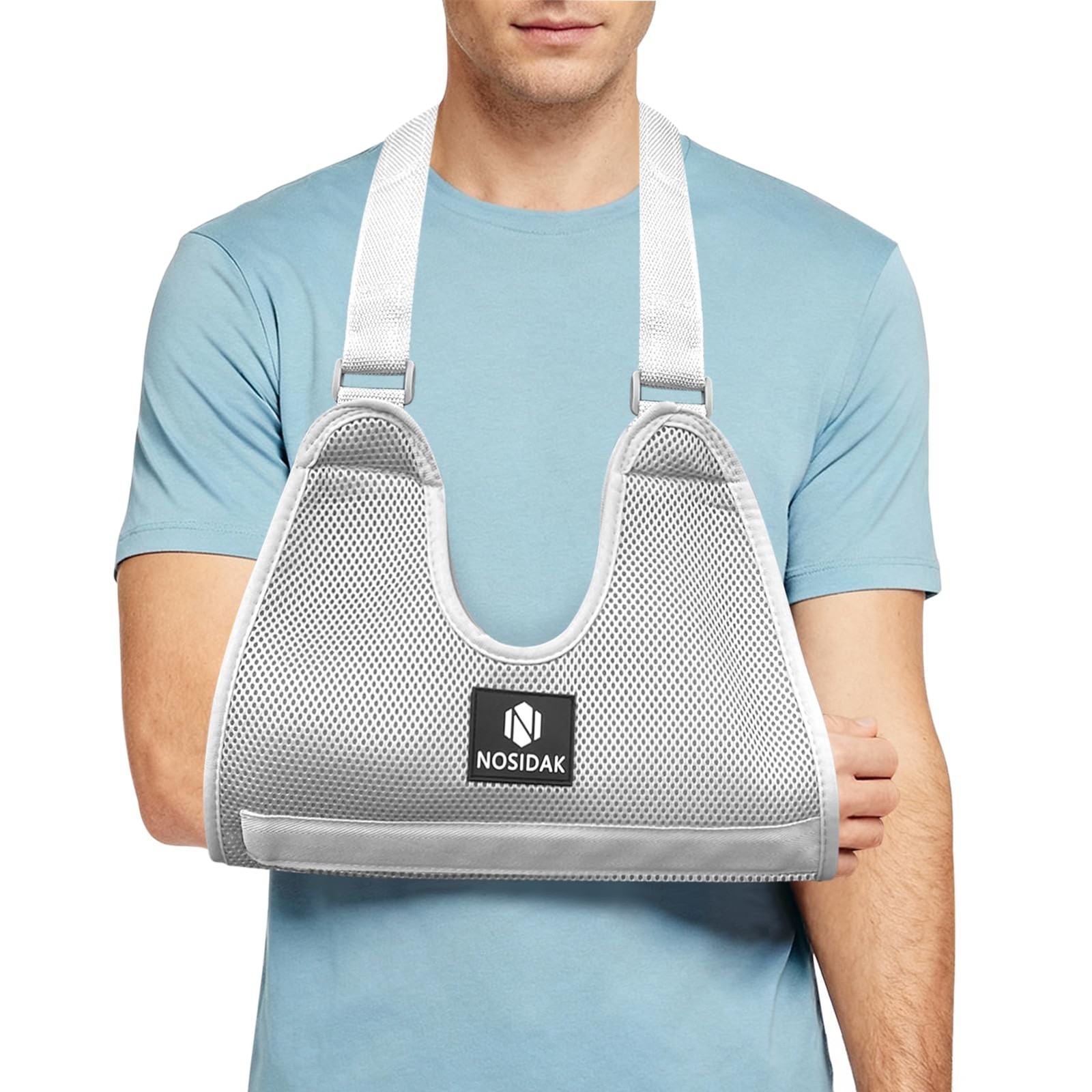 Mesh Arm Sling Shoulder Immobilizer Shower Support Double Stabilizers Cuff