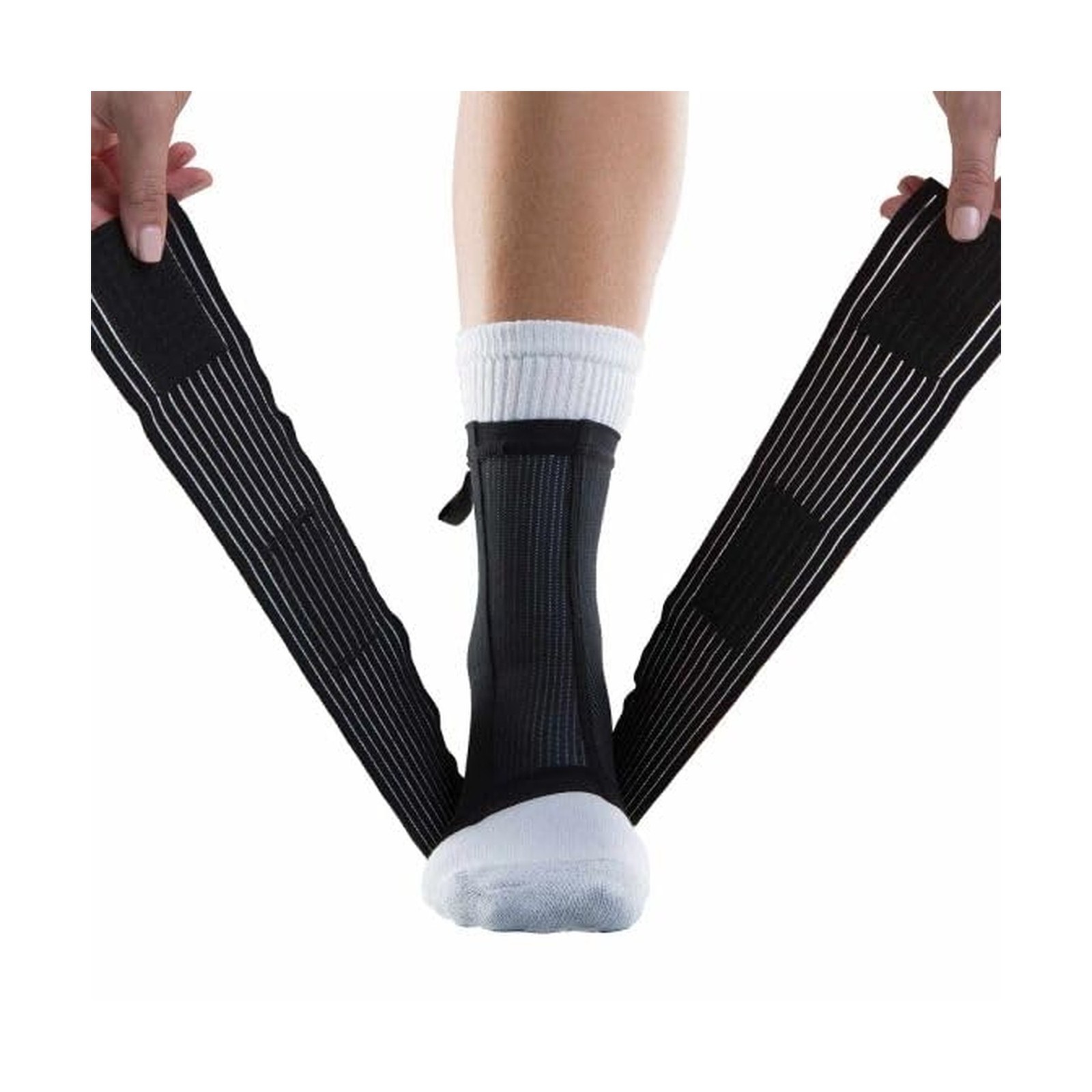 DonJoy Performance Figure 8 Ankle Sleeve with Straps for Moderate Support – A…