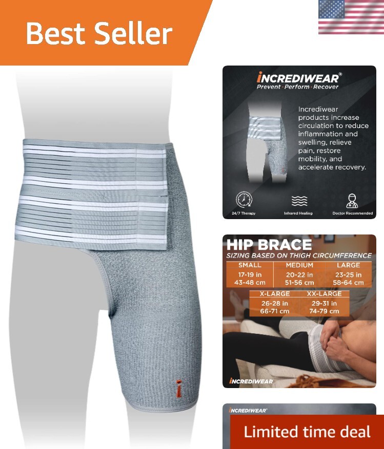Hip Brace – Hip Brace for Women and Men, Supports Hip Pain Relief and Aids Hi…