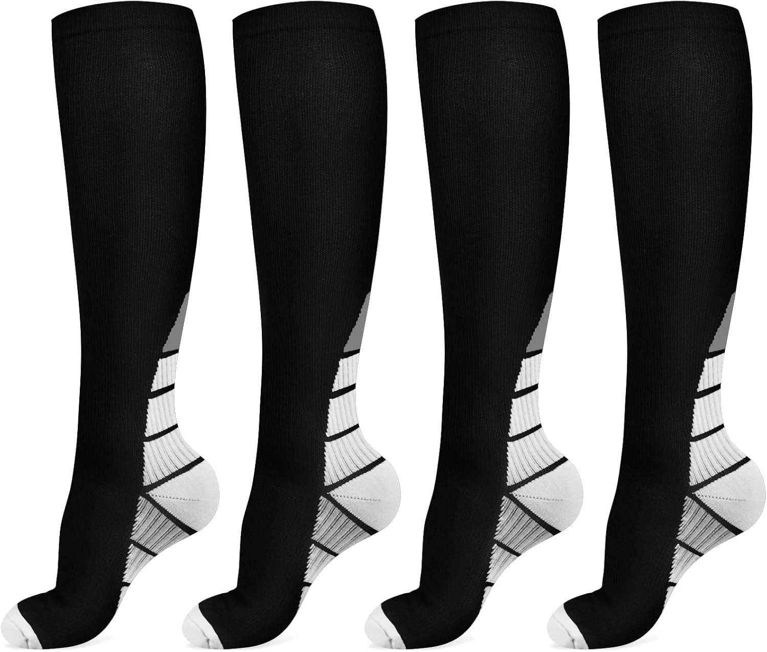 1-20Pairs Copper Compression Socks 20-30mmHg Graduated Support Mens Womens S-XL