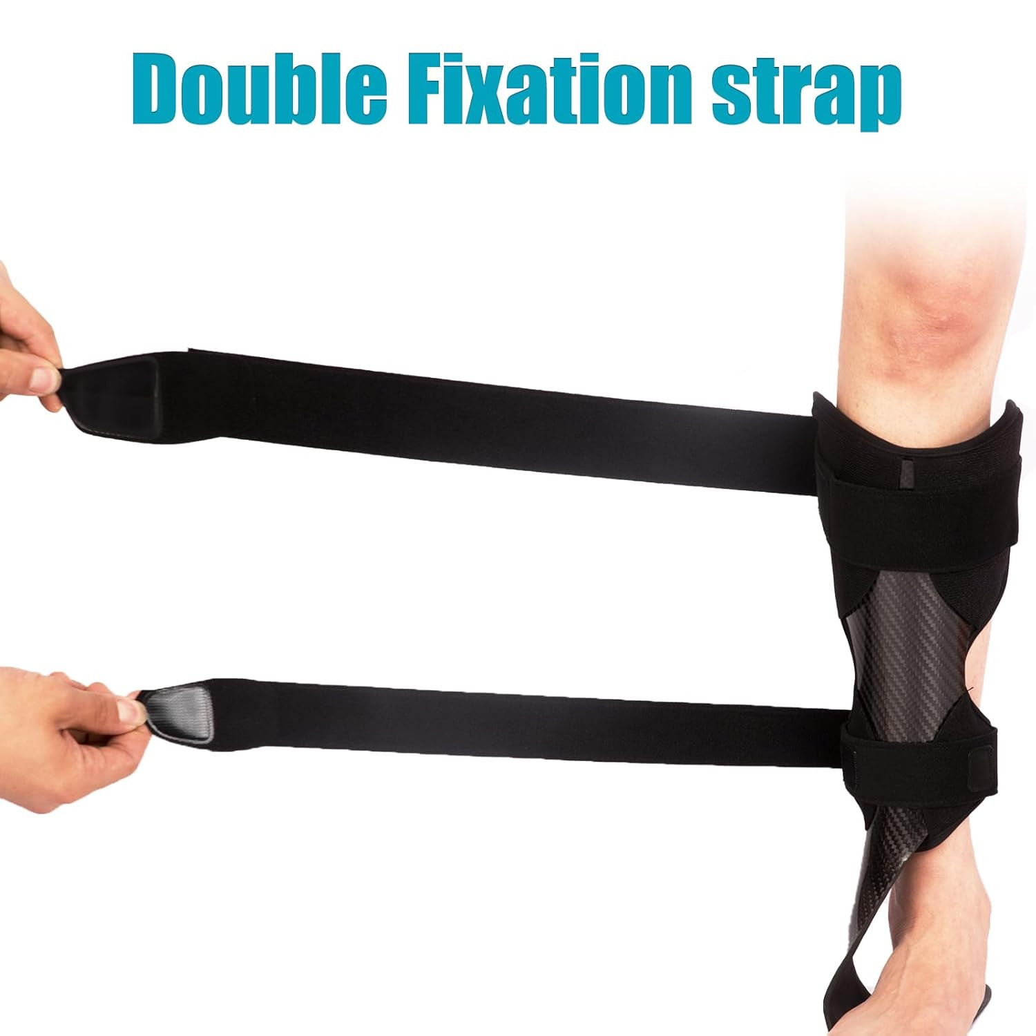 Lightweight Carbon Fiber AFO Brace for Foot Drop & Stroke Recovery – Right L