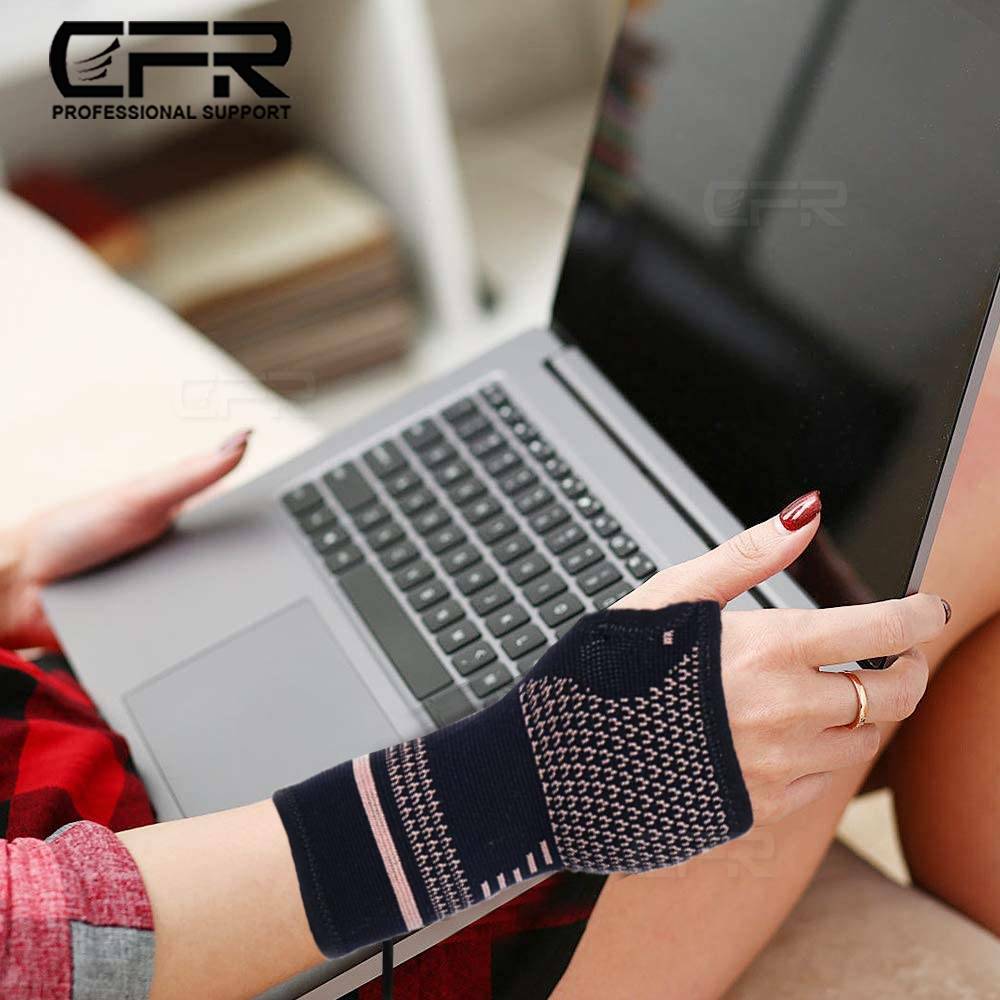 Copper Arthritis Compression Gloves Hand Wrist Support Joint Pain Relief Sports
