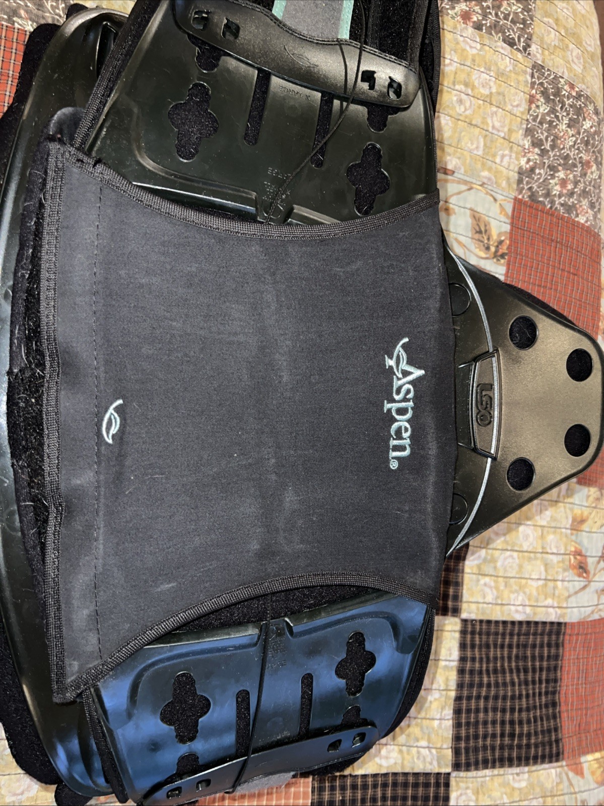 Aspen Vista LSO 631 Black Back Brace Lumbosacral Orthosis LoPro