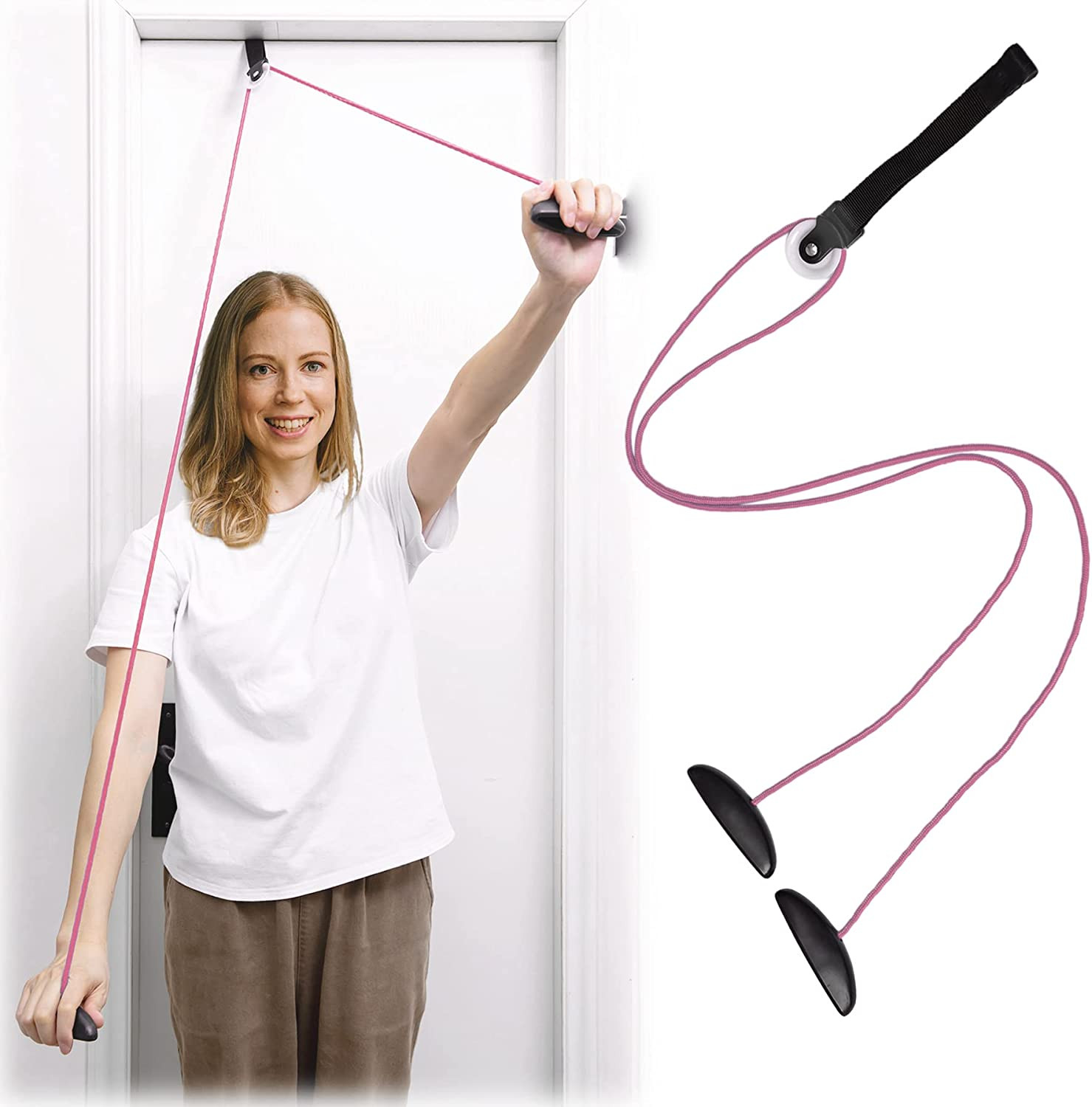 Shoulder Pulley over the Door Physical Therapy System, Exercise Pulley