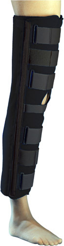 Universal Knee Imobilizer 3 Panel Adjustable Light Support Minor Sprains Strains